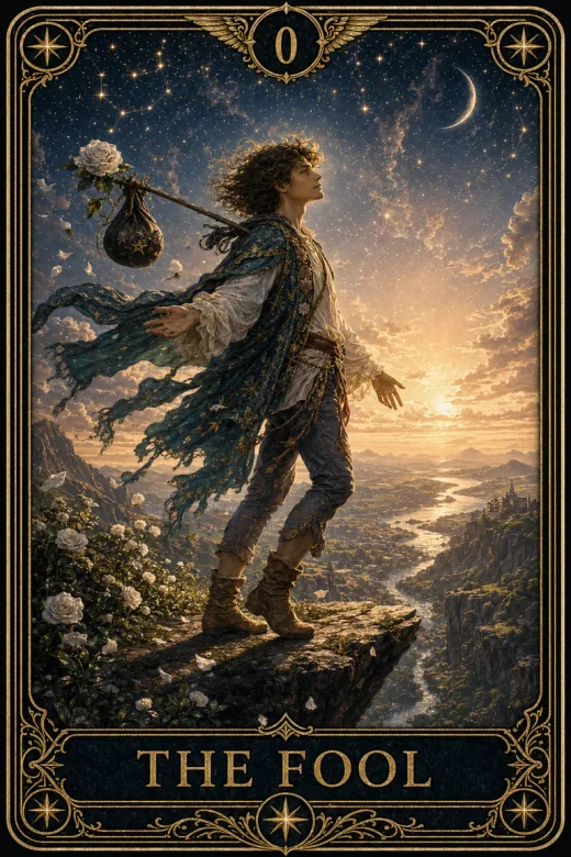 Mad kártya előnézete a Classic Tarot pakliból